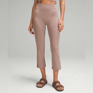 lululemon Ribbed Softstreme Zip-Leg High-Rise Cropped Pant